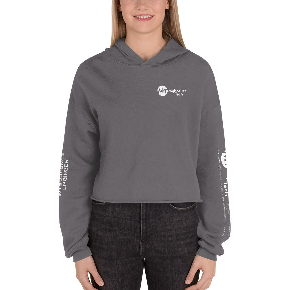 Artificial intelligence engineer - Crop Hoodie (all sides print) by DarkByteGear