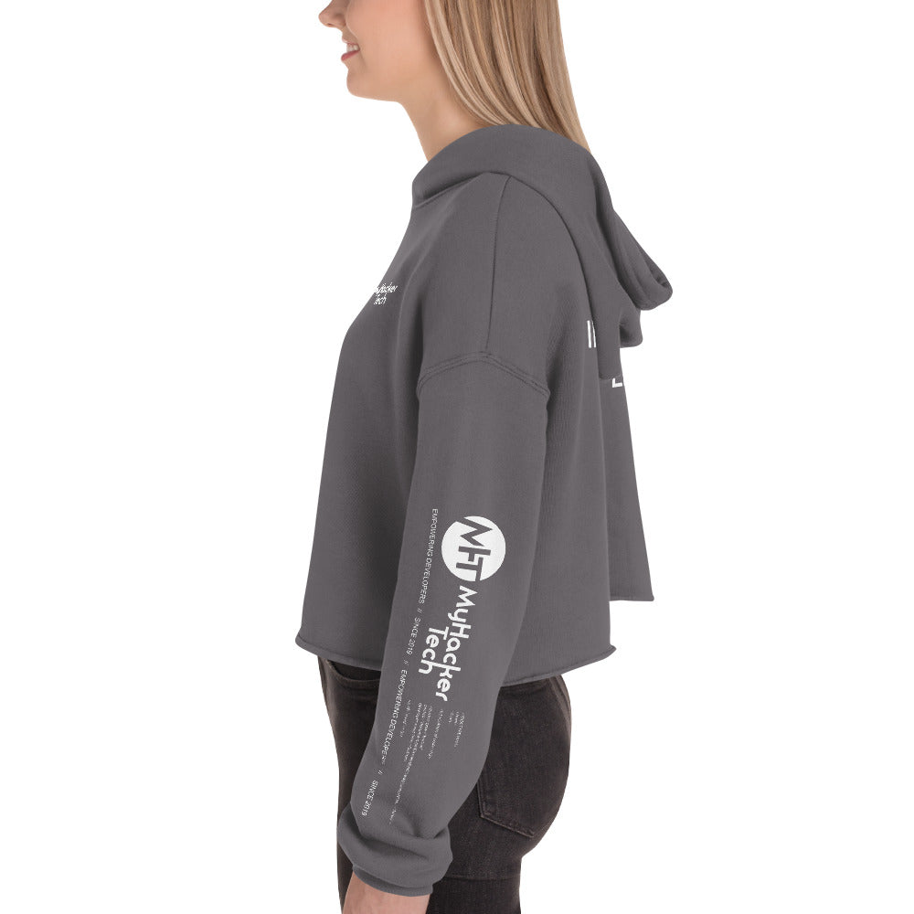Artificial intelligence engineer - Crop Hoodie (all sides print) by DarkByteGear
