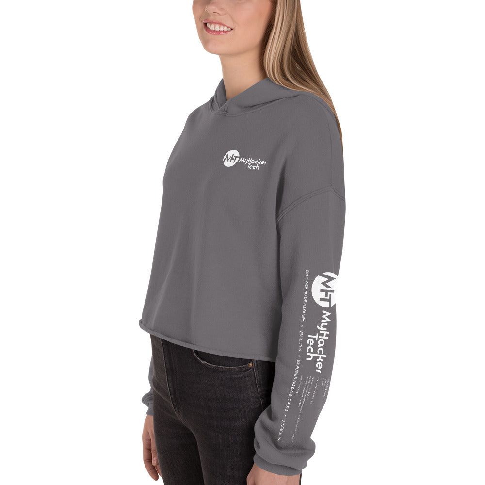 Artificial intelligence engineer - Crop Hoodie (all sides print) by DarkByteGear