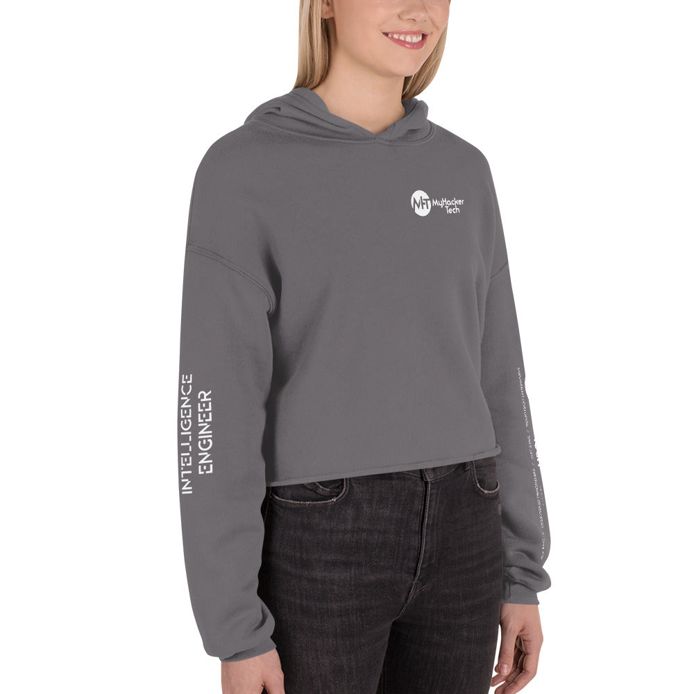 Artificial intelligence engineer - Crop Hoodie (all sides print) by DarkByteGear