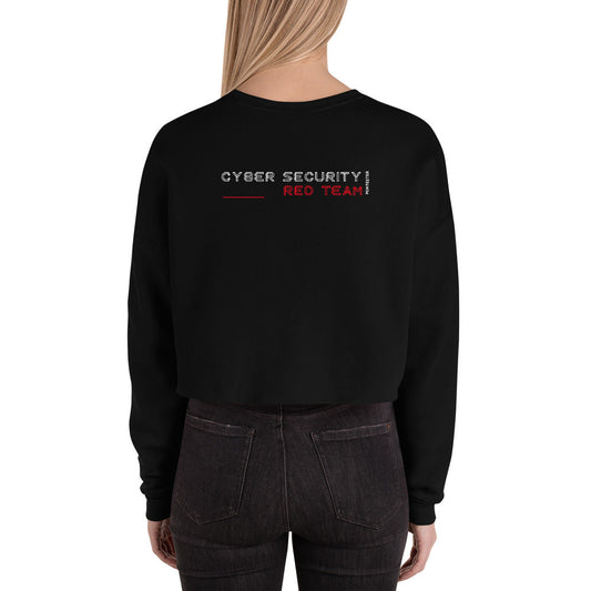 Cyber Security Red Team v2 - Crop Sweatshirt (back print) by DarkByteGear