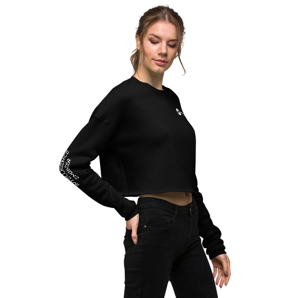 Artificial intelligence engineer - Crop Sweatshirt (all sides print) by DarkByteGear