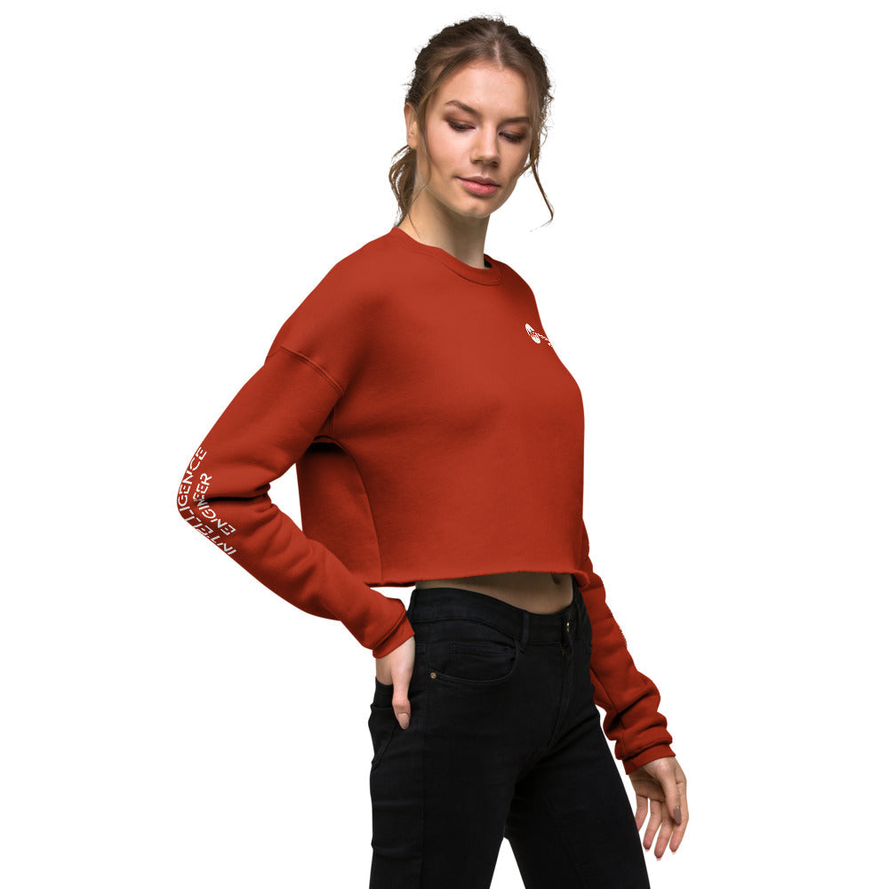 Artificial intelligence engineer - Crop Sweatshirt (all sides print) by DarkByteGear