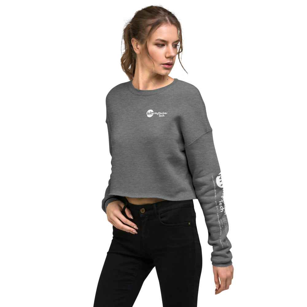 Artificial intelligence engineer - Crop Sweatshirt (all sides print) by DarkByteGear