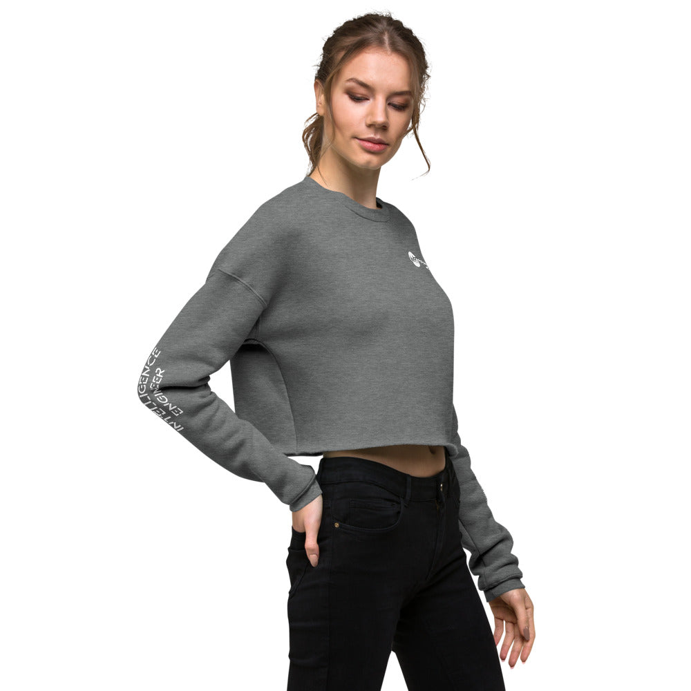 Artificial intelligence engineer - Crop Sweatshirt (all sides print) by DarkByteGear
