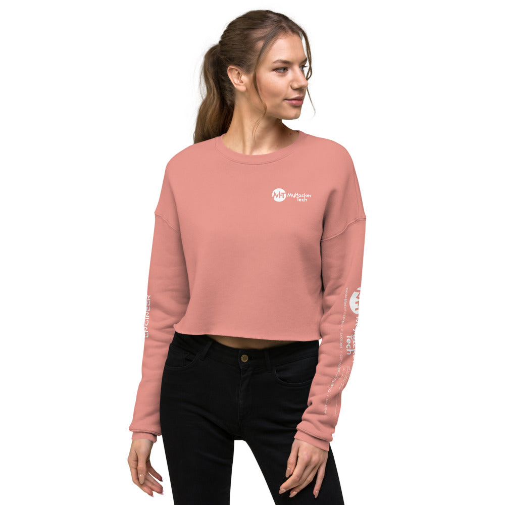 Artificial intelligence engineer - Crop Sweatshirt (all sides print) by DarkByteGear