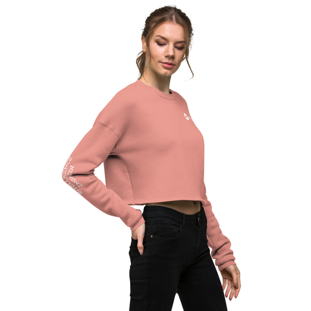 Artificial intelligence engineer - Crop Sweatshirt (all sides print) by DarkByteGear