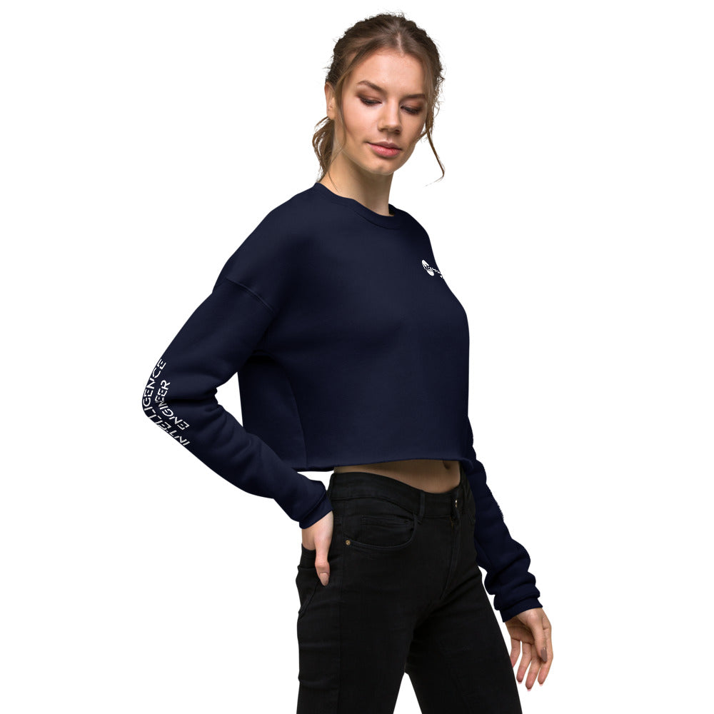 Artificial intelligence engineer - Crop Sweatshirt (all sides print) by DarkByteGear