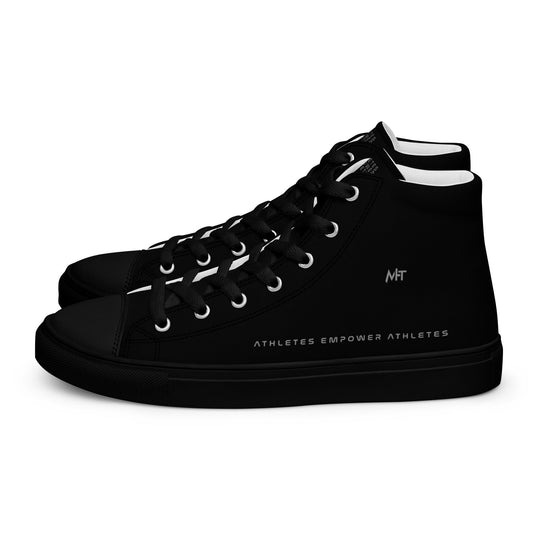 Athletes Empower Athletes - Women’s high top canvas shoes by DarkByteGear