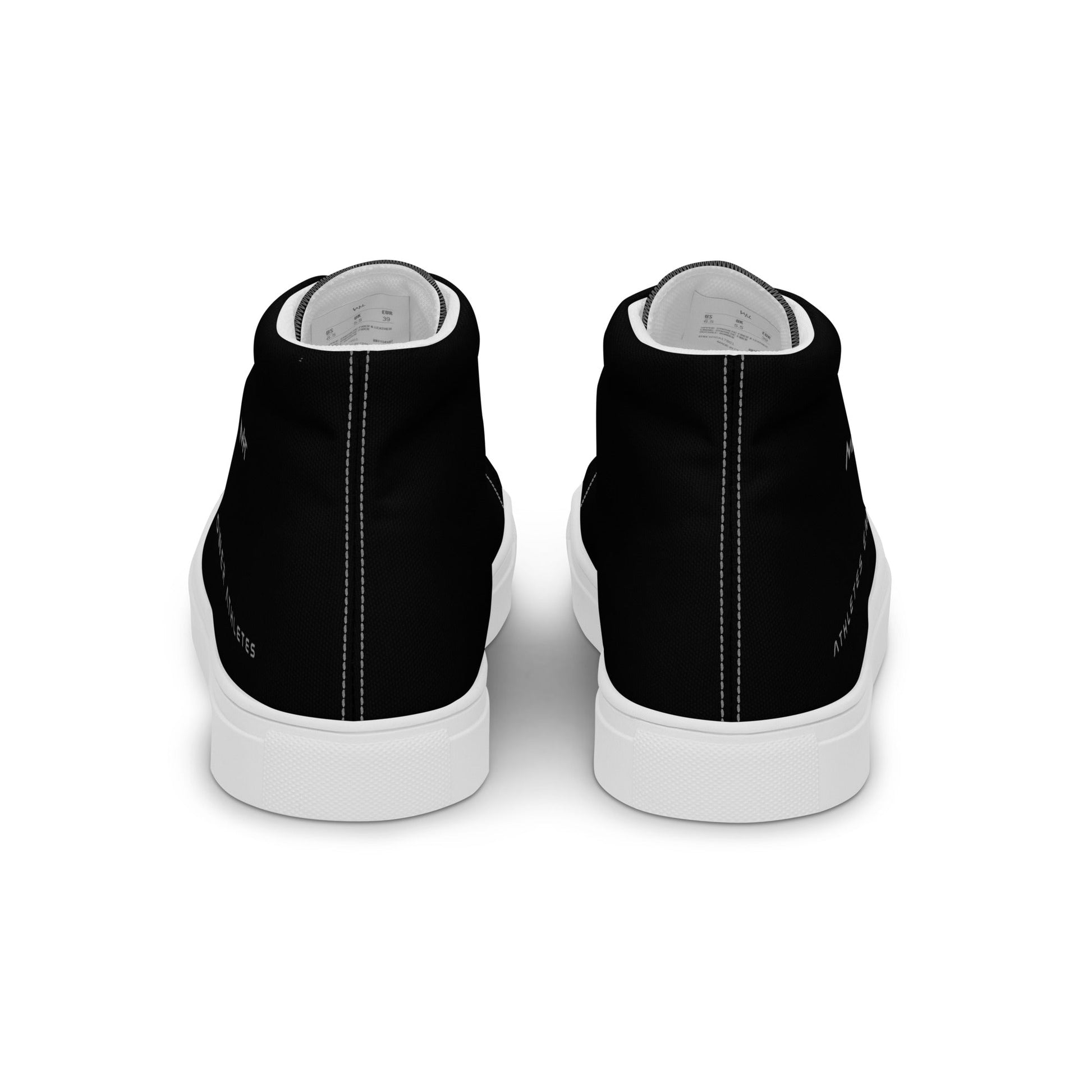 Athletes Empower Athletes - Women’s high top canvas shoes by DarkByteGear