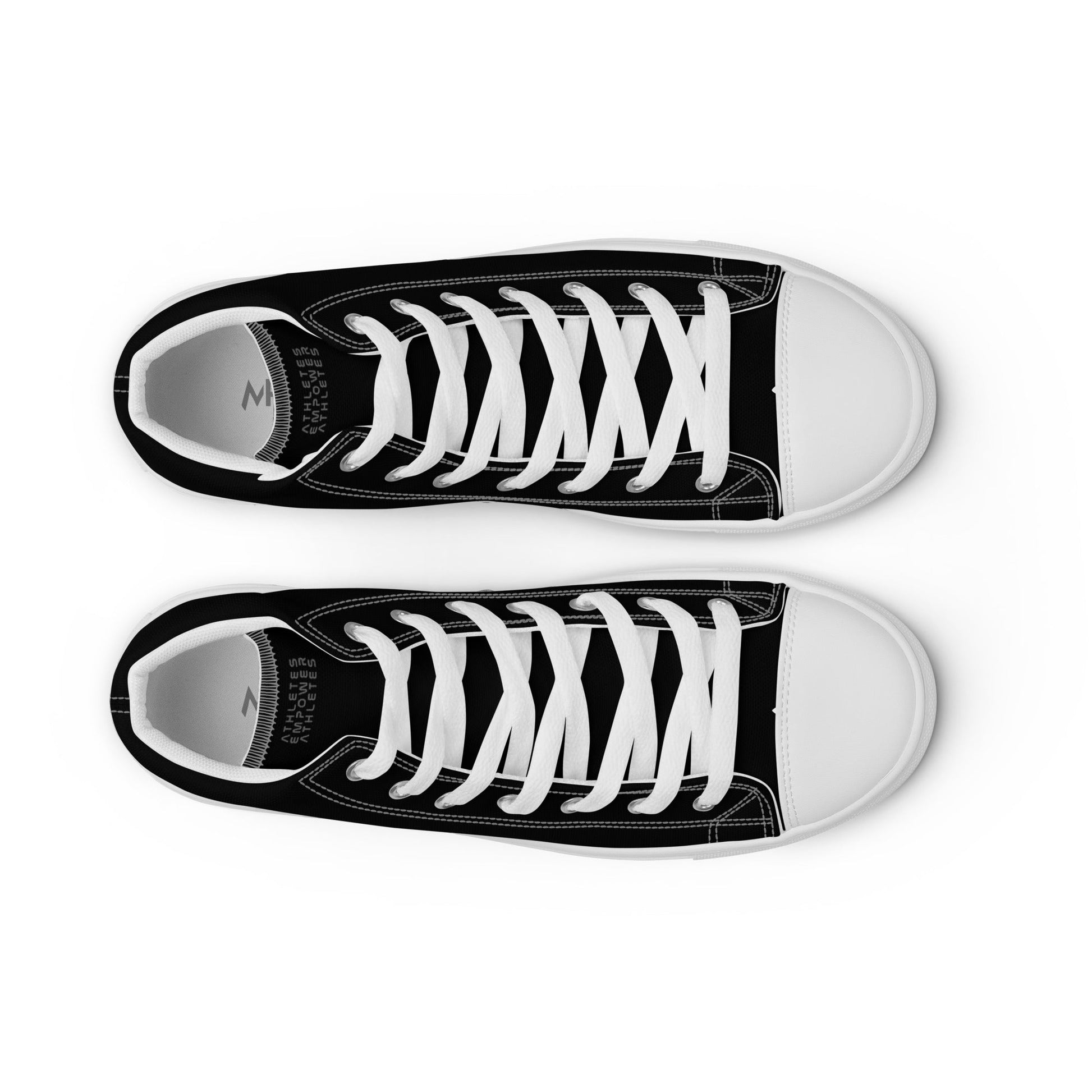 Athletes Empower Athletes - Women’s high top canvas shoes by DarkByteGear