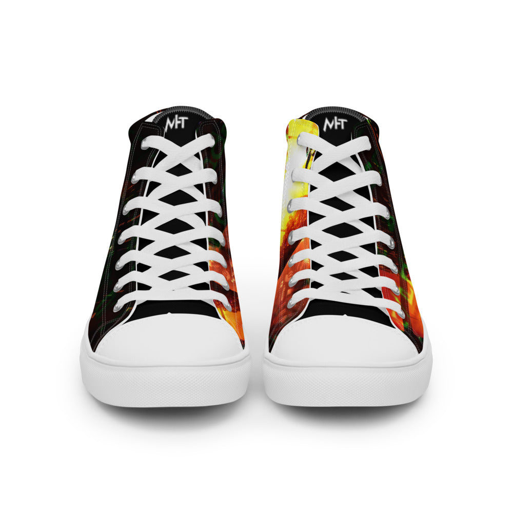 root - Women’s high top canvas shoes by DarkByteGear