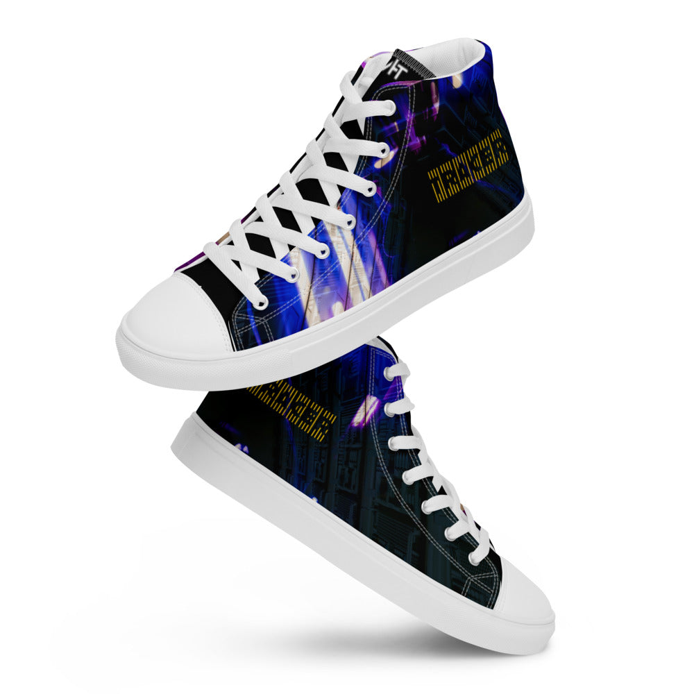 Tracer - Women’s high top canvas shoes by DarkByteGear