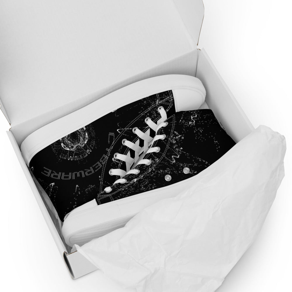 Cyberware - Women’s high top canvas shoes by DarkByteGear