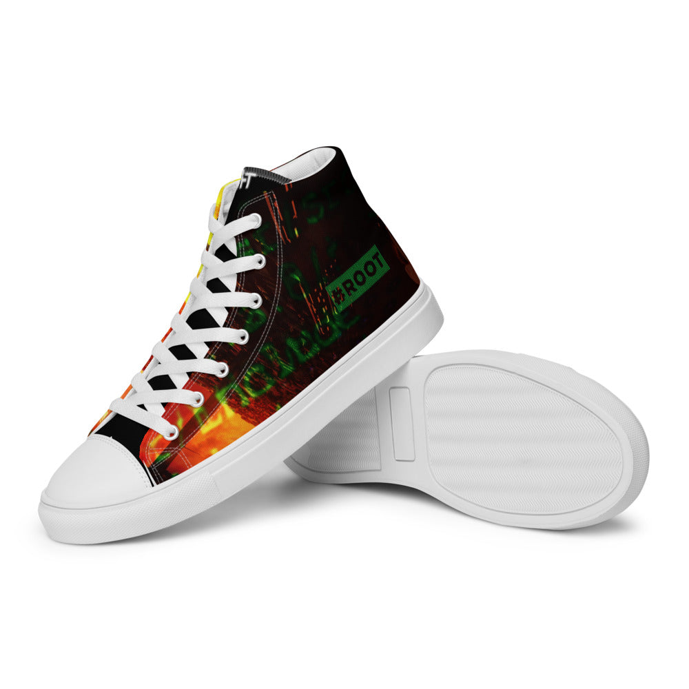 root - Women’s high top canvas shoes by DarkByteGear
