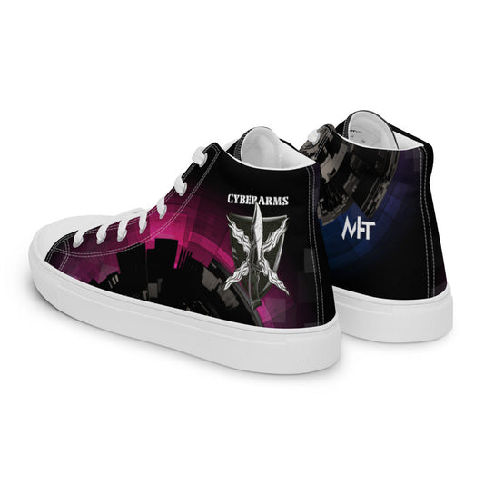 Cyber Security Red Team V10 - Women’s high top canvas shoes by DarkByteGear
