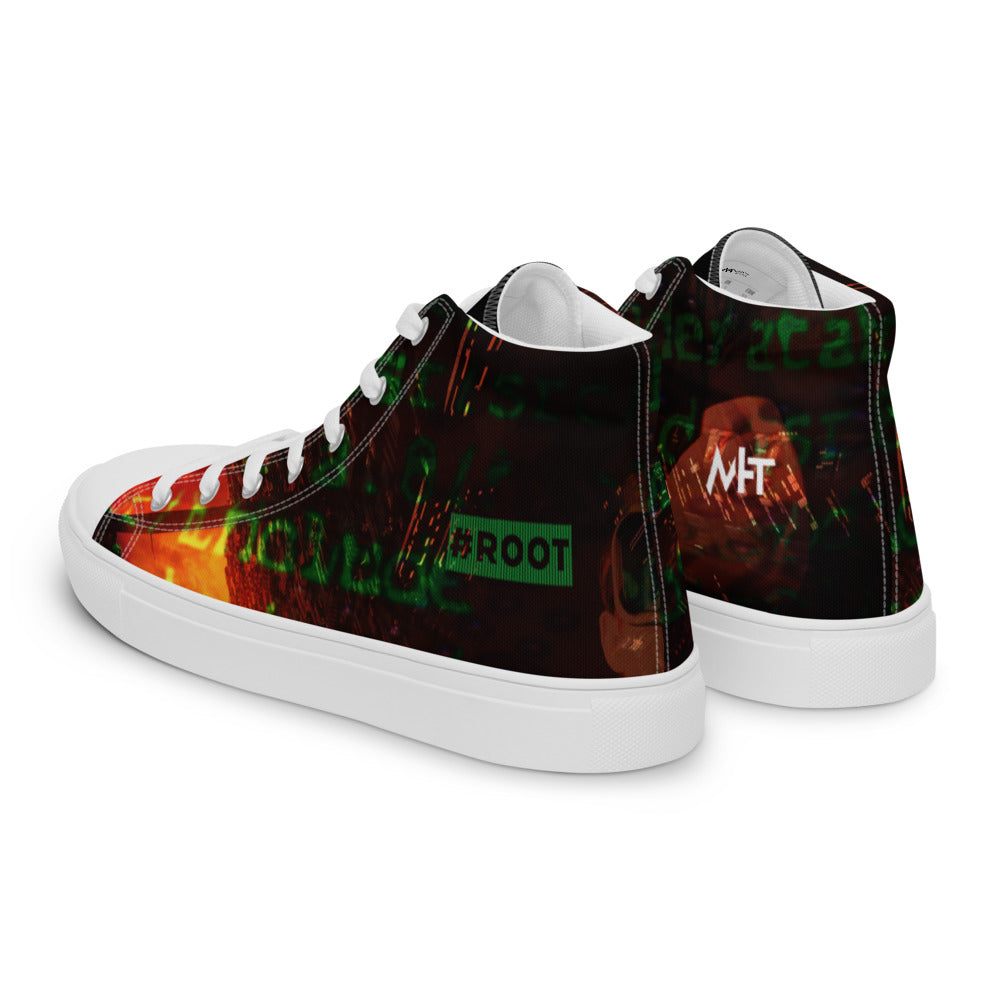root - Women’s high top canvas shoes by DarkByteGear