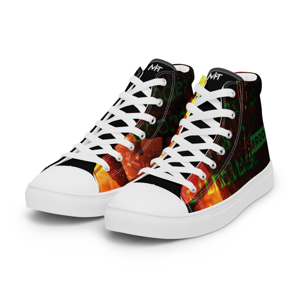 root - Women’s high top canvas shoes by DarkByteGear