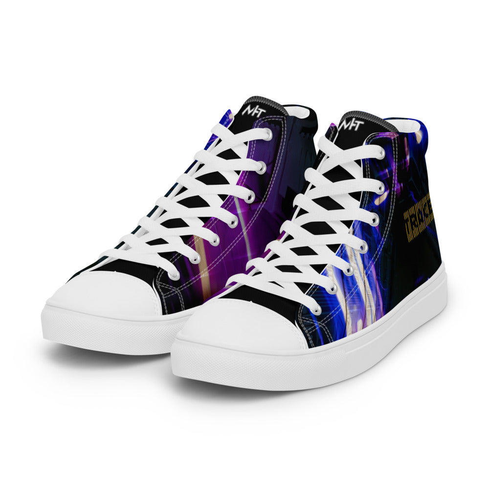 Tracer - Women’s high top canvas shoes by DarkByteGear