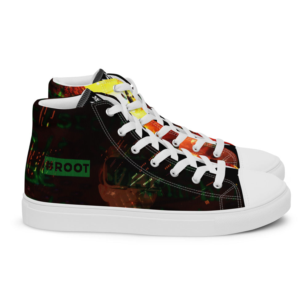 root - Women’s high top canvas shoes by DarkByteGear