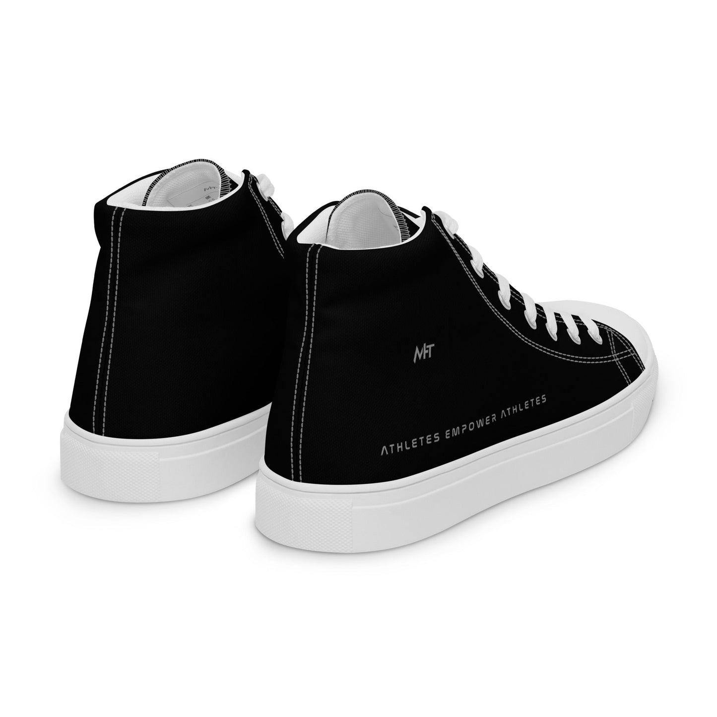 Athletes Empower Athletes - Women’s high top canvas shoes by DarkByteGear