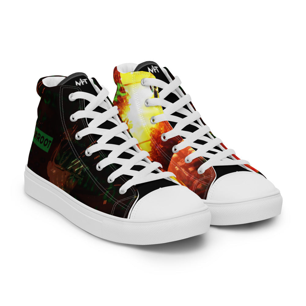root - Women’s high top canvas shoes by DarkByteGear