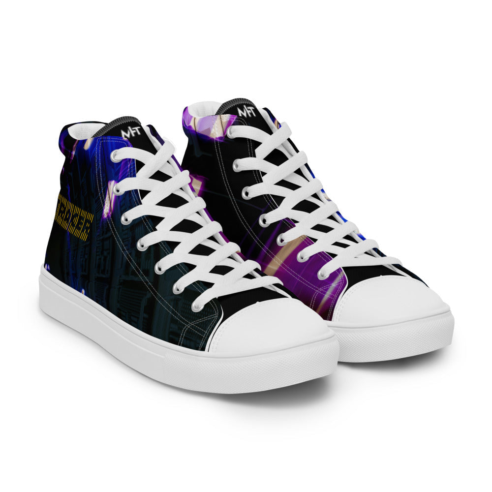 Tracer - Women’s high top canvas shoes by DarkByteGear
