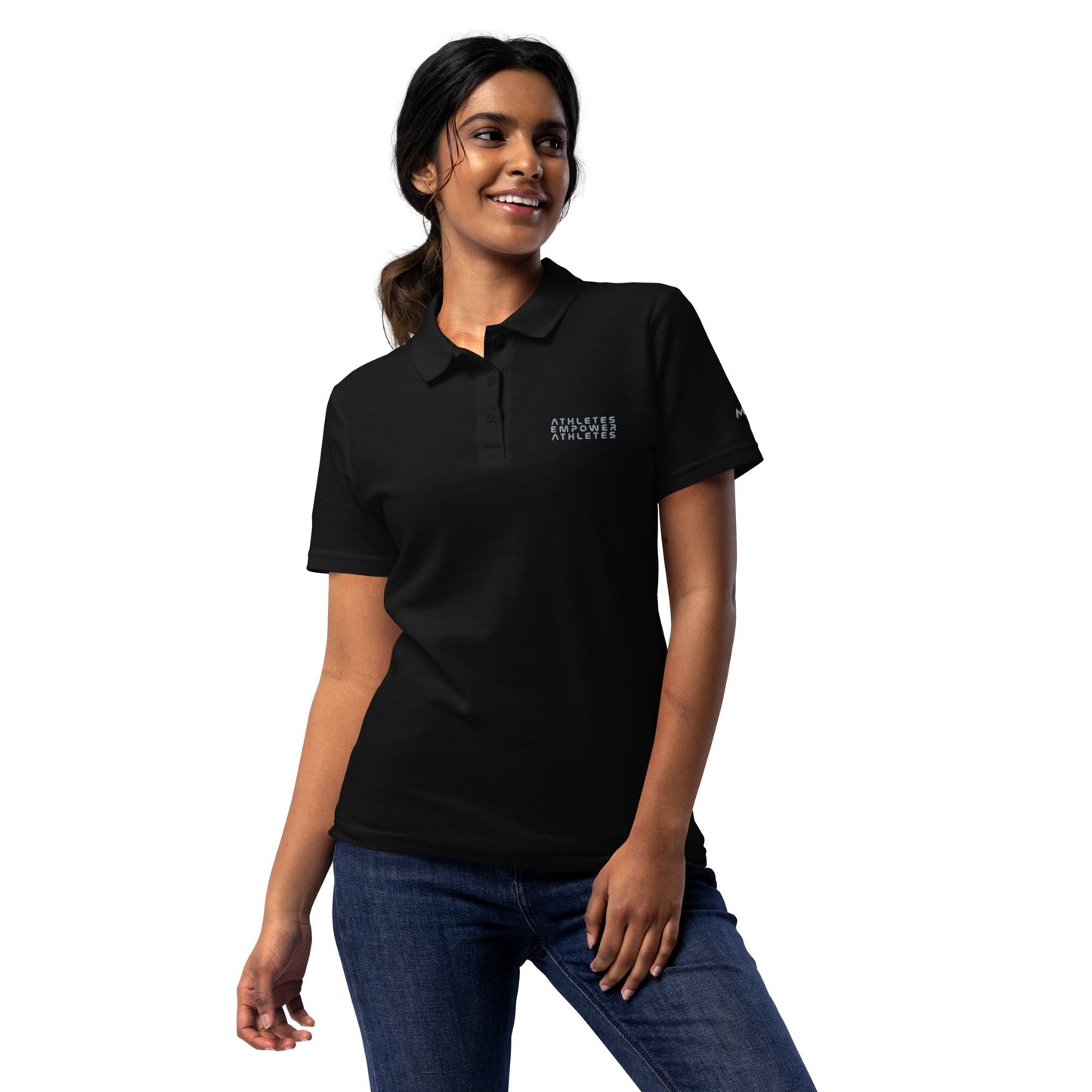 Athletes Empower Athletes - Women’s pique polo shirt by DarkByteGear