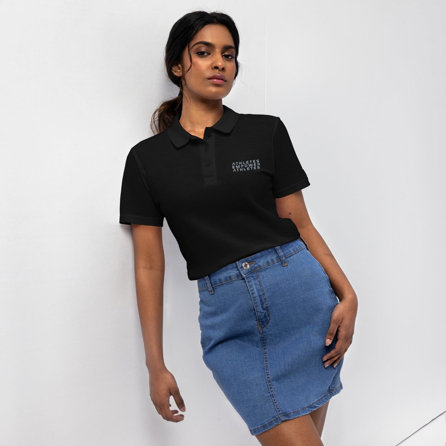 Athletes Empower Athletes - Women’s pique polo shirt by DarkByteGear