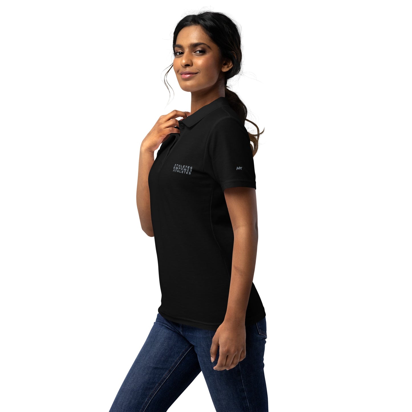 Athletes Empower Athletes - Women’s pique polo shirt by DarkByteGear