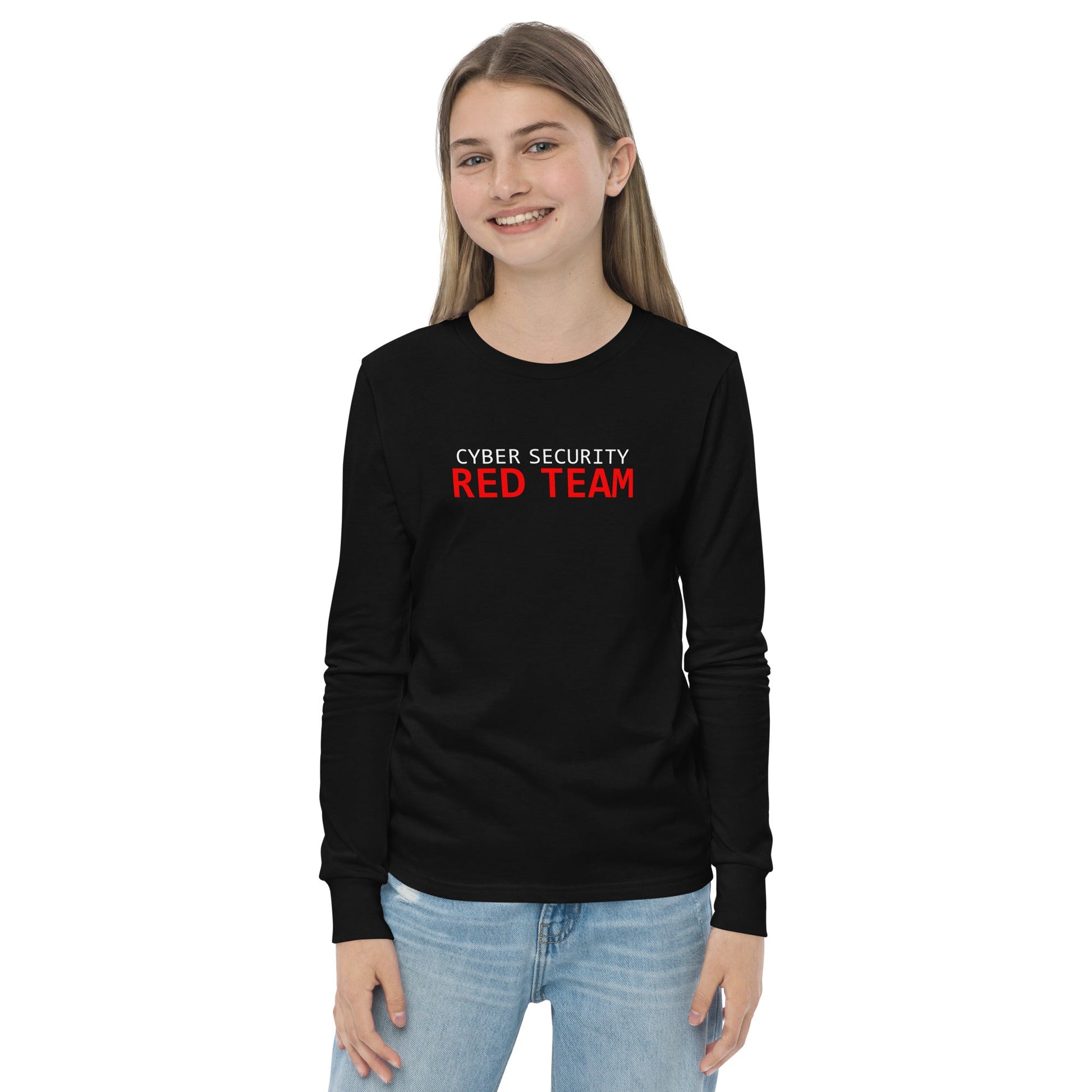 Cyber Security Red Team - Junior - Youth long sleeve tee by DarkByteGear