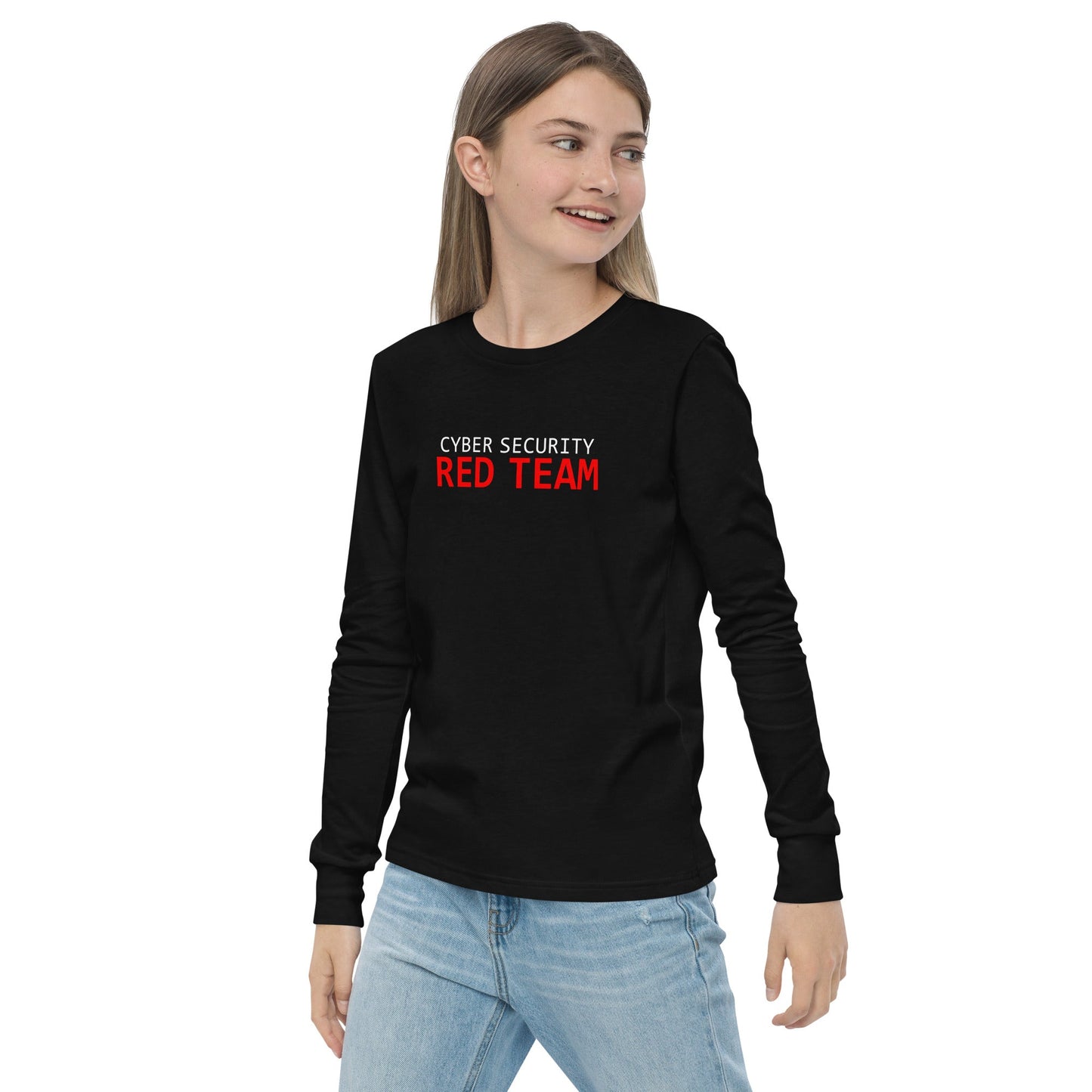 Cyber Security Red Team - Junior - Youth long sleeve tee by DarkByteGear