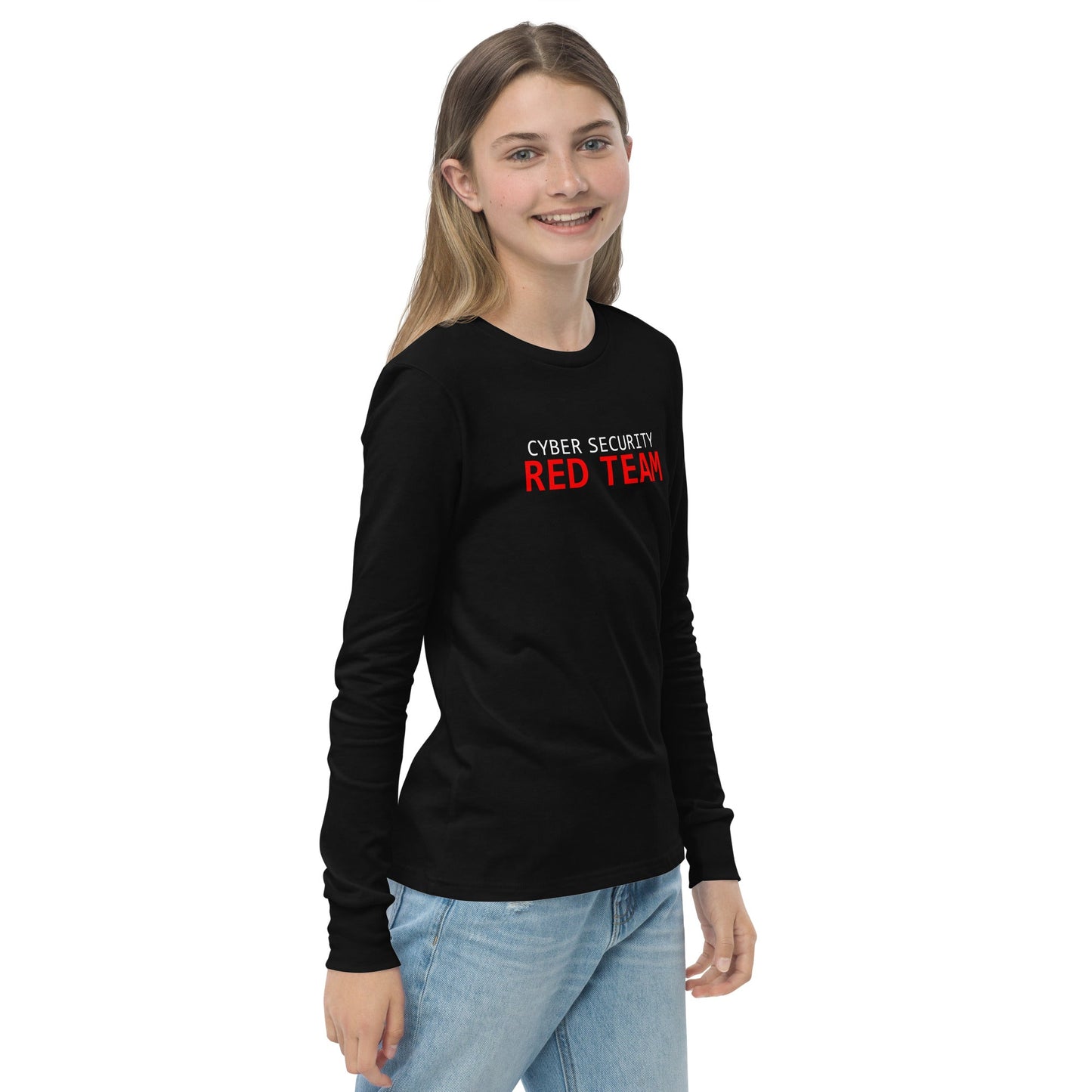 Cyber Security Red Team - Junior - Youth long sleeve tee by DarkByteGear