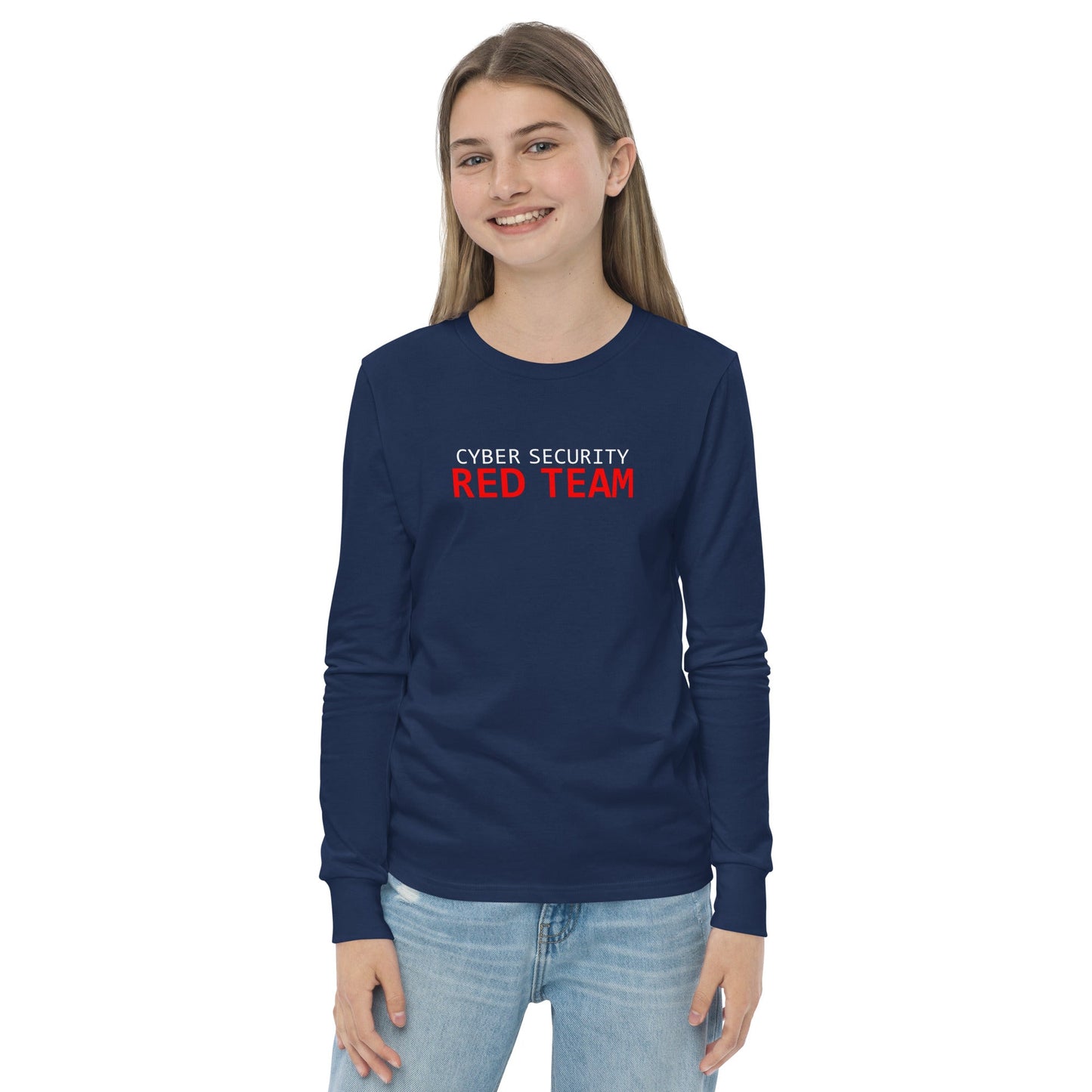 Cyber Security Red Team - Junior - Youth long sleeve tee by DarkByteGear