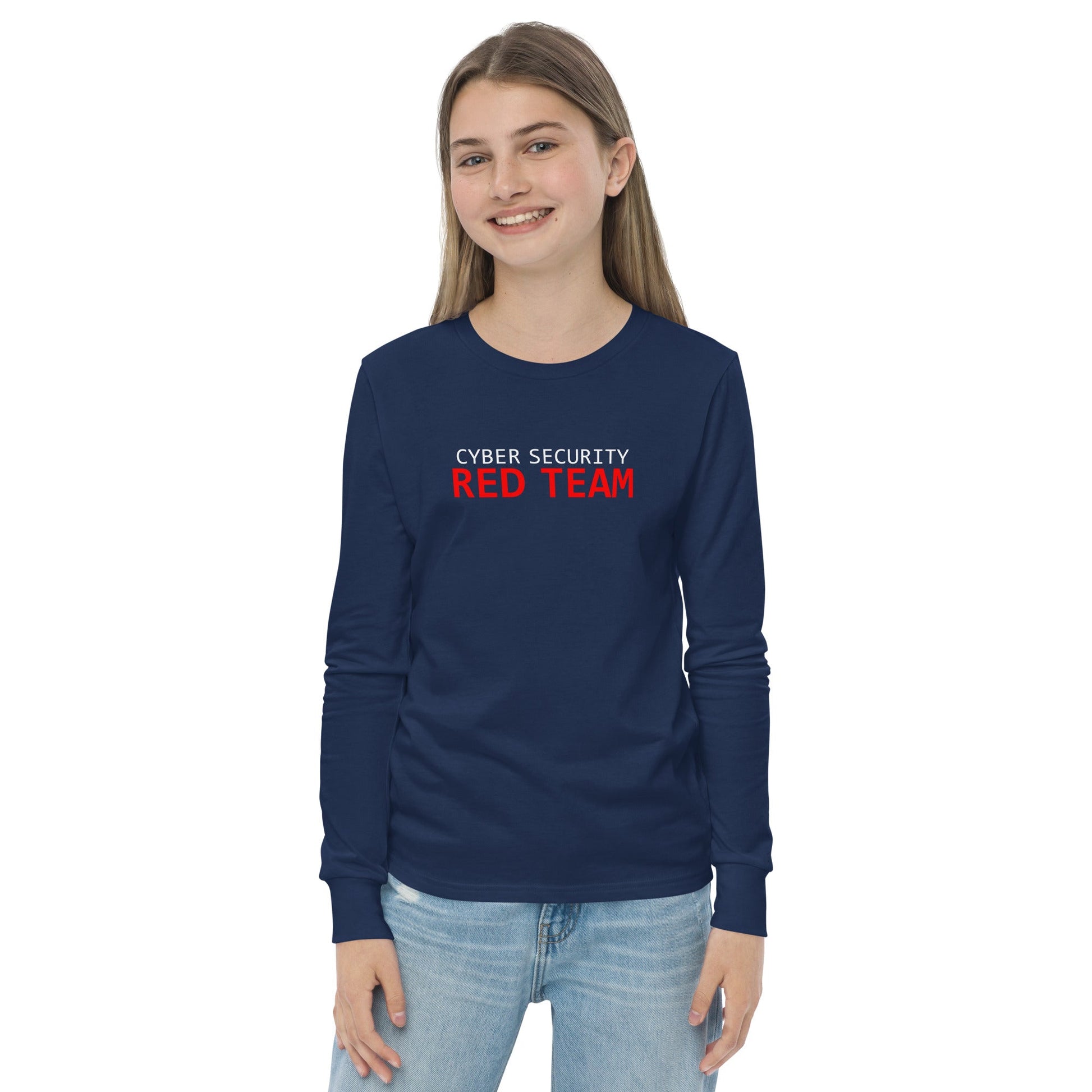 Cyber Security Red Team - Junior - Youth long sleeve tee by DarkByteGear