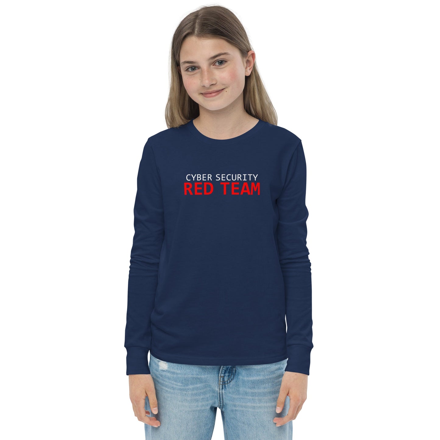 Cyber Security Red Team - Junior - Youth long sleeve tee by DarkByteGear