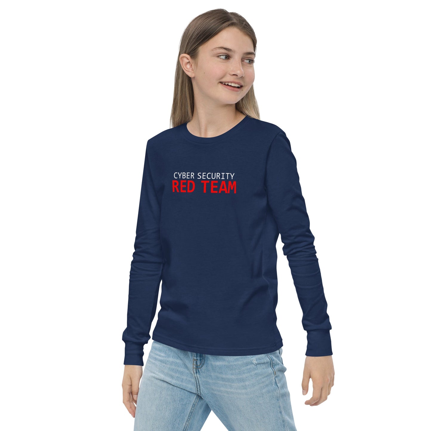 Cyber Security Red Team - Junior - Youth long sleeve tee by DarkByteGear
