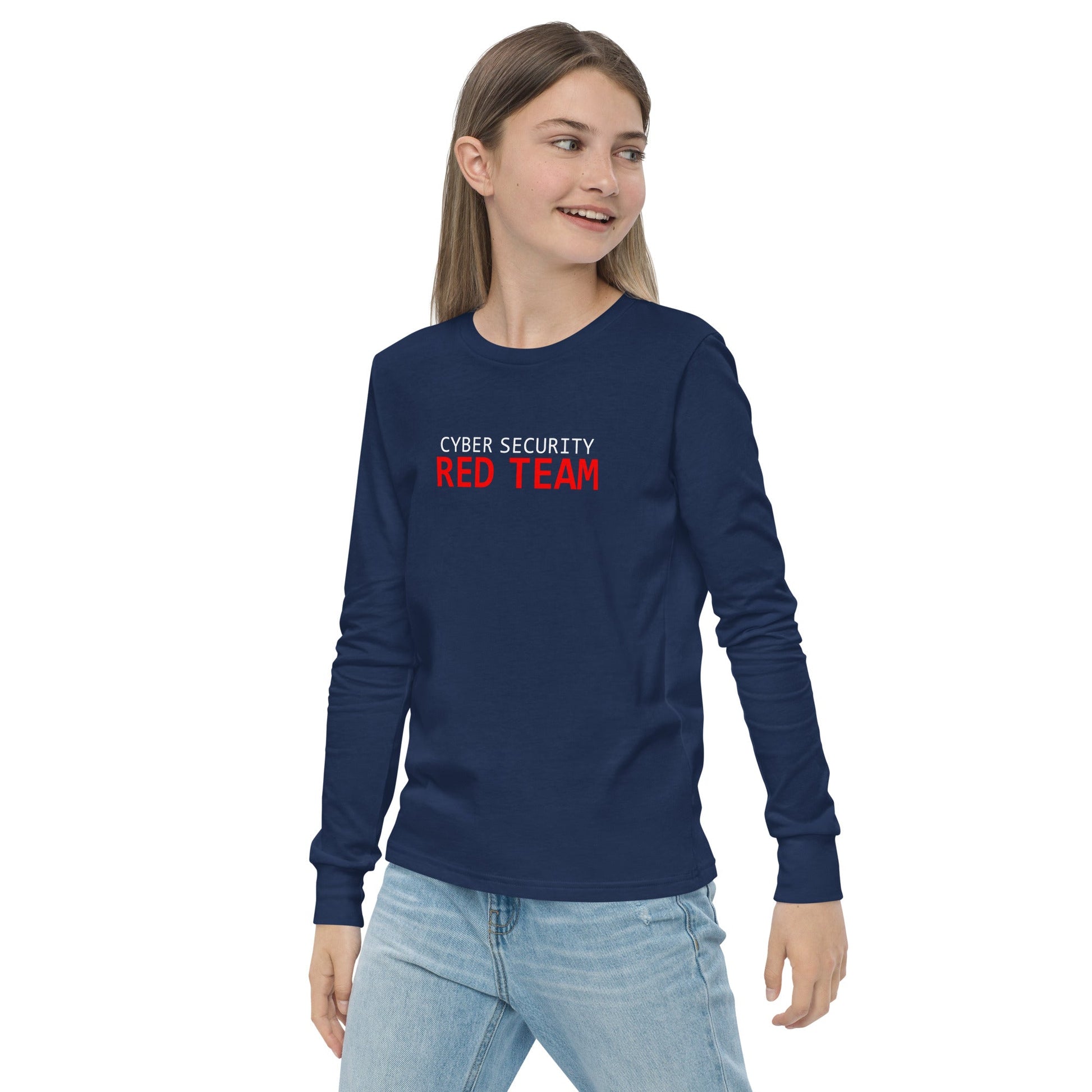 Cyber Security Red Team - Junior - Youth long sleeve tee by DarkByteGear
