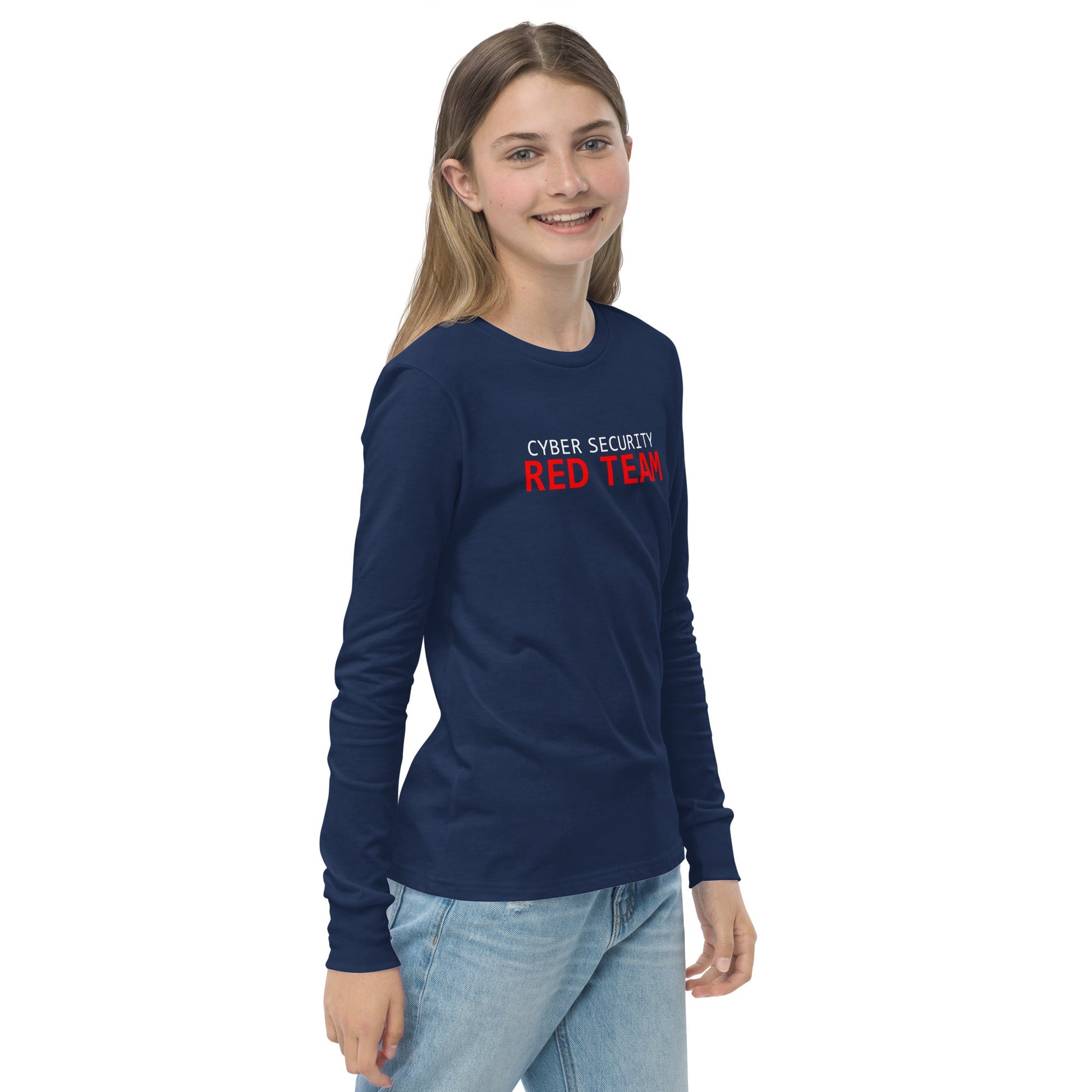 Cyber Security Red Team - Junior - Youth long sleeve tee by DarkByteGear