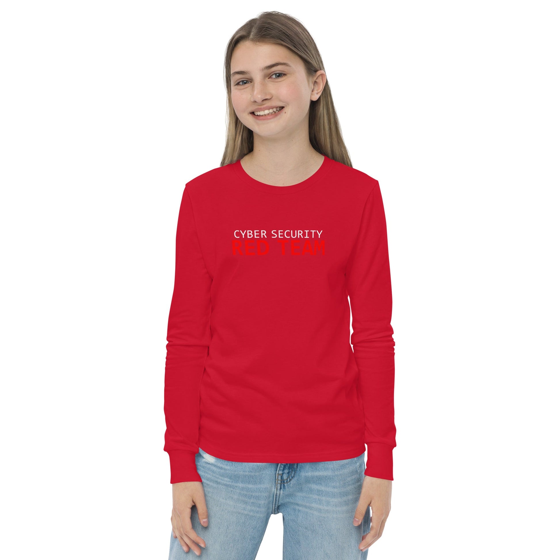 Cyber Security Red Team - Junior - Youth long sleeve tee by DarkByteGear