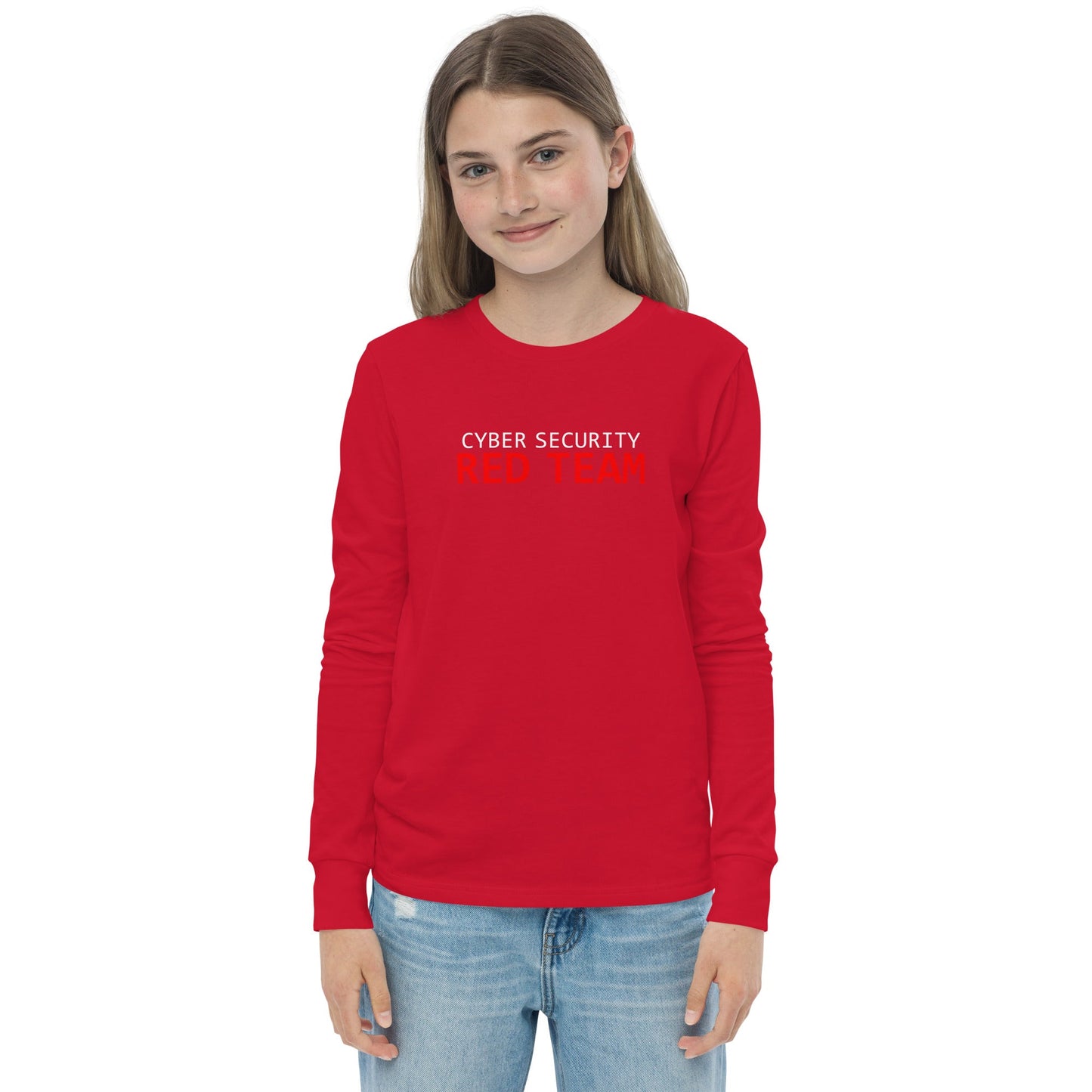 Cyber Security Red Team - Junior - Youth long sleeve tee by DarkByteGear