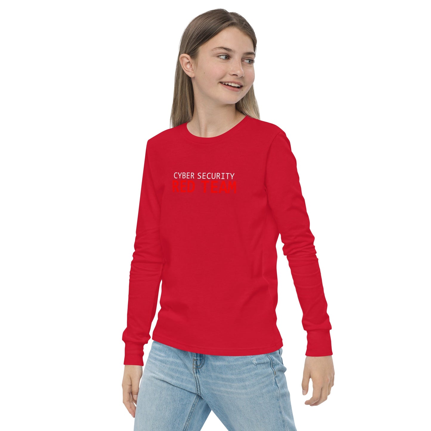 Cyber Security Red Team - Junior - Youth long sleeve tee by DarkByteGear