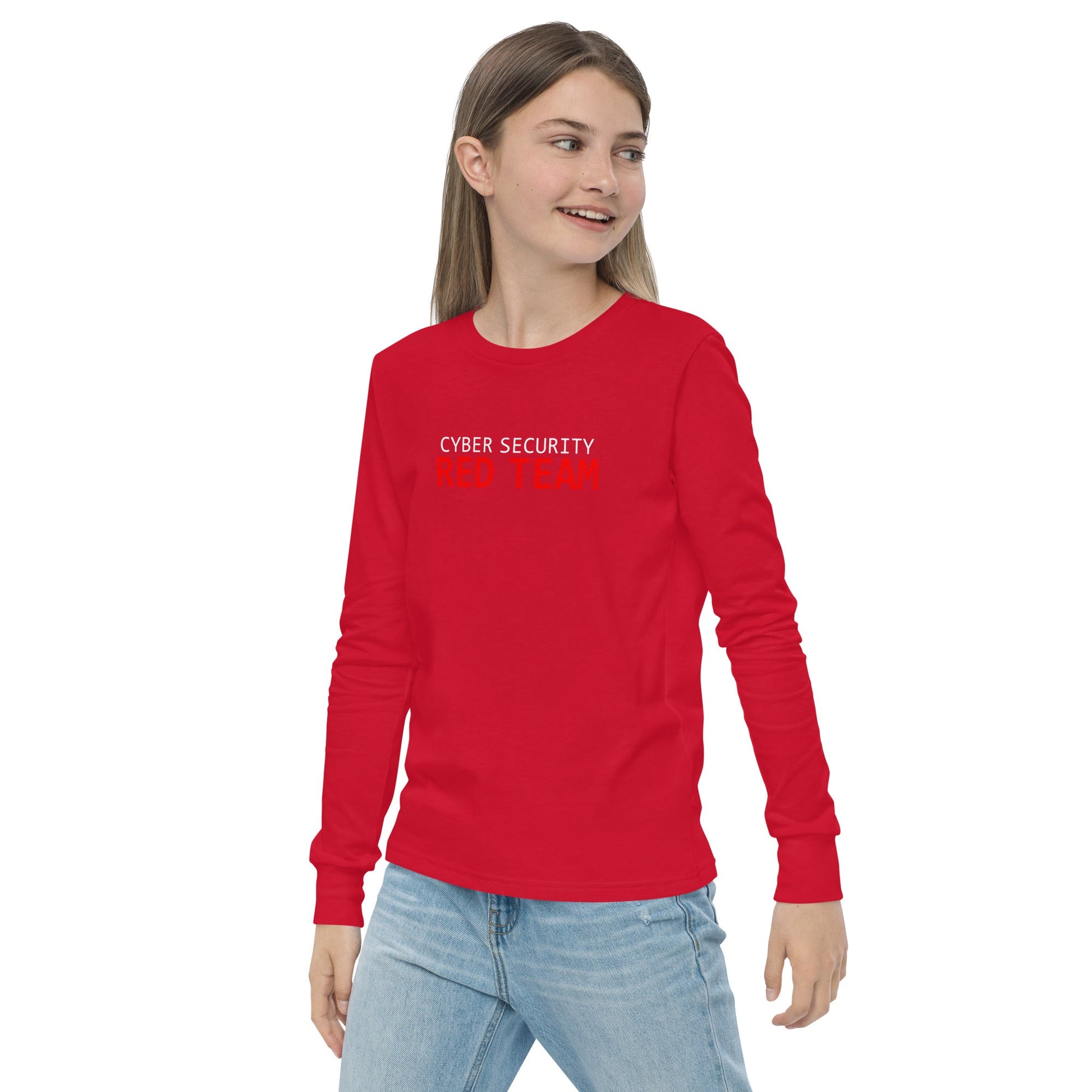 Cyber Security Red Team - Junior - Youth long sleeve tee by DarkByteGear